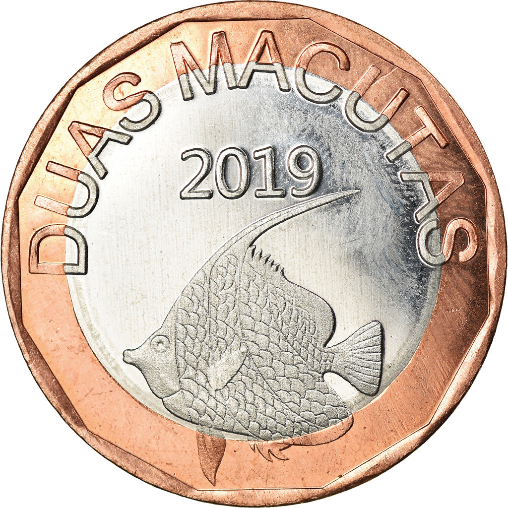 Moneda, CABINDA, 2 Macutas, 2019, SC, Bimetálico