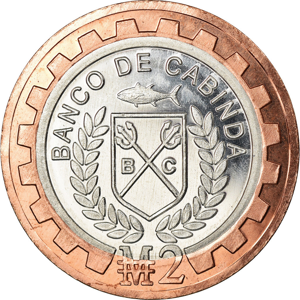 Moneda, CABINDA, 2 Macutas, 2019, SC, Bimetálico