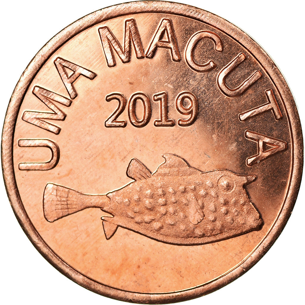 Coin, CABINDA, Macuta, 2019, MS(63), Copper