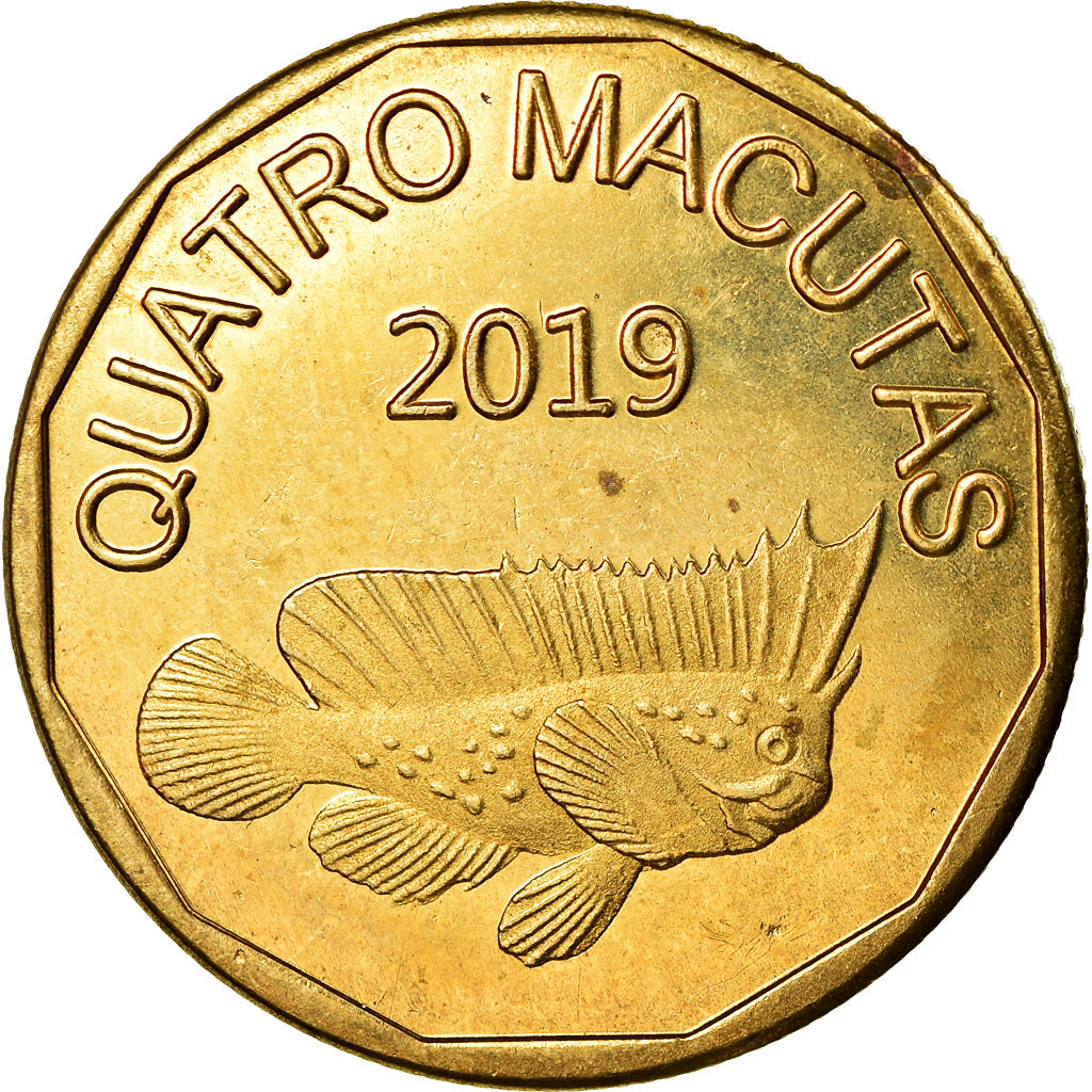 Moneda, CABINDA, 4 macutas, 2019, SC, Latón