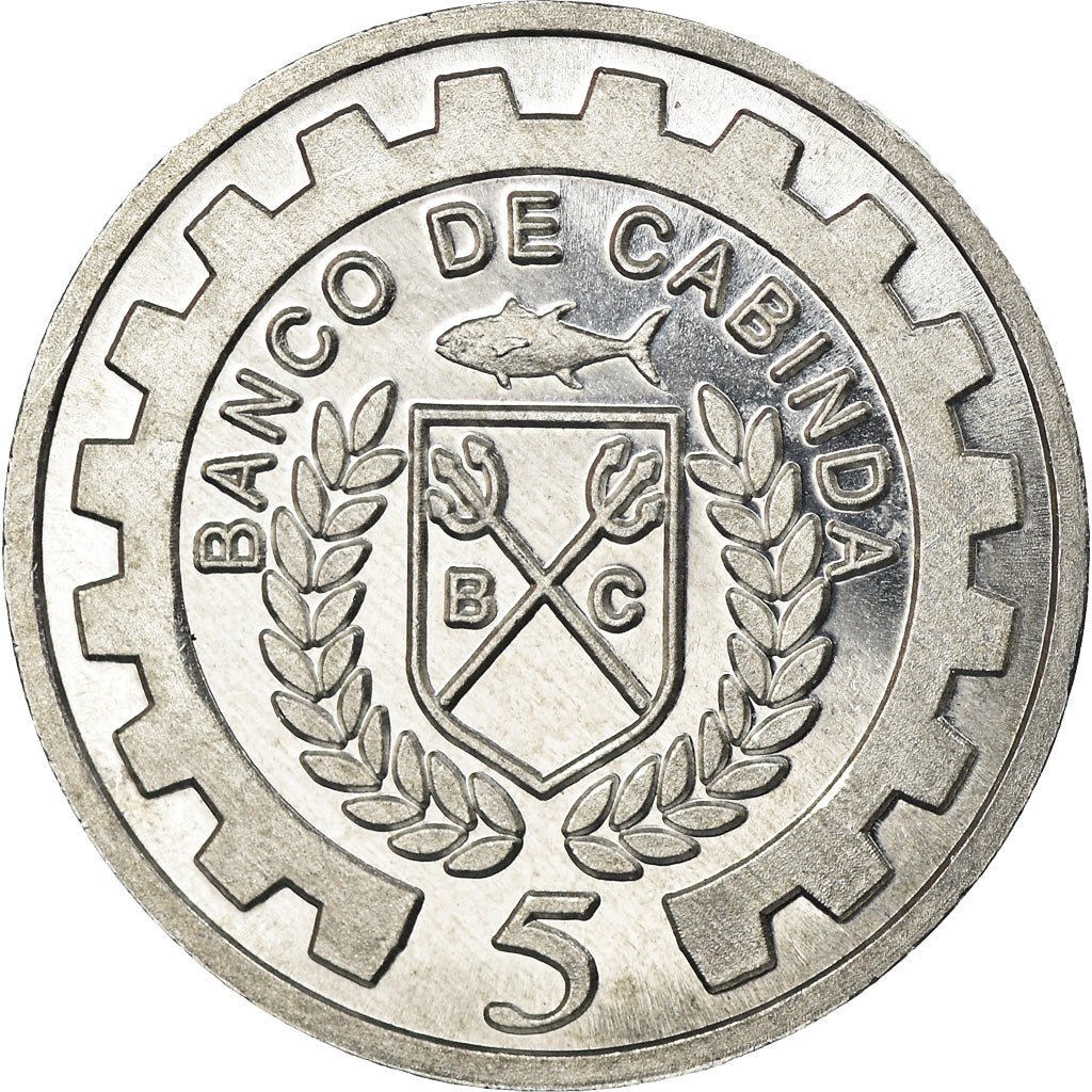 Moneta, CABINDA, 5 Centimos, 2019, SPL, Alluminio