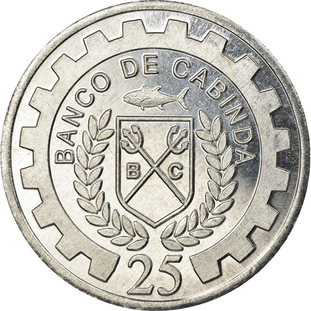 Coin, CABINDA, 25 Centimos, 2019, MS(63), Aluminum