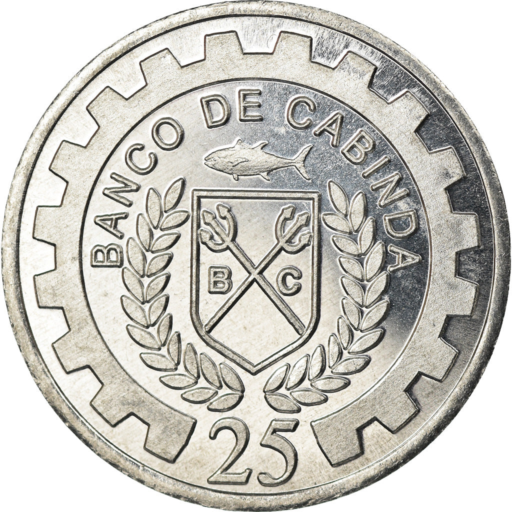 Moneta, CABINDA, 25 Centimos, 2019, SPL, Alluminio