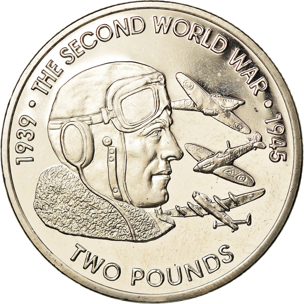 Moneta, British Indian Ocean, 2 Pounds, 2019, 2ème guerre mondiale - Aviation