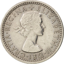 Great Britain, Elizabeth II, 6 Pence, 1960, EF(40-45), Copper-nickel, KM:903