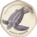 Coin, British Indian Ocean, 50 Pence, 2019, Tortues - Tortue luth, MS(65-70)