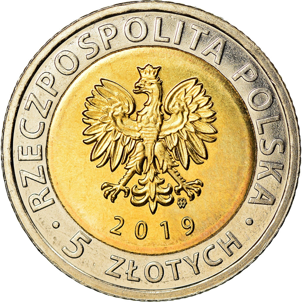 Monnaie, Pologne, 5 Zlotych, 2019, Warsaw, Monticule de la Libération, SPL