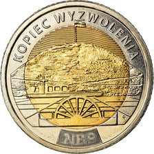 Coin, Poland, 5 Zlotych, 2019, Warsaw, Monticule de la Libération, MS(63)