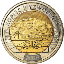 Monnaie, Pologne, 5 Zlotych, 2019, Warsaw, Monticule de la Libération, SPL