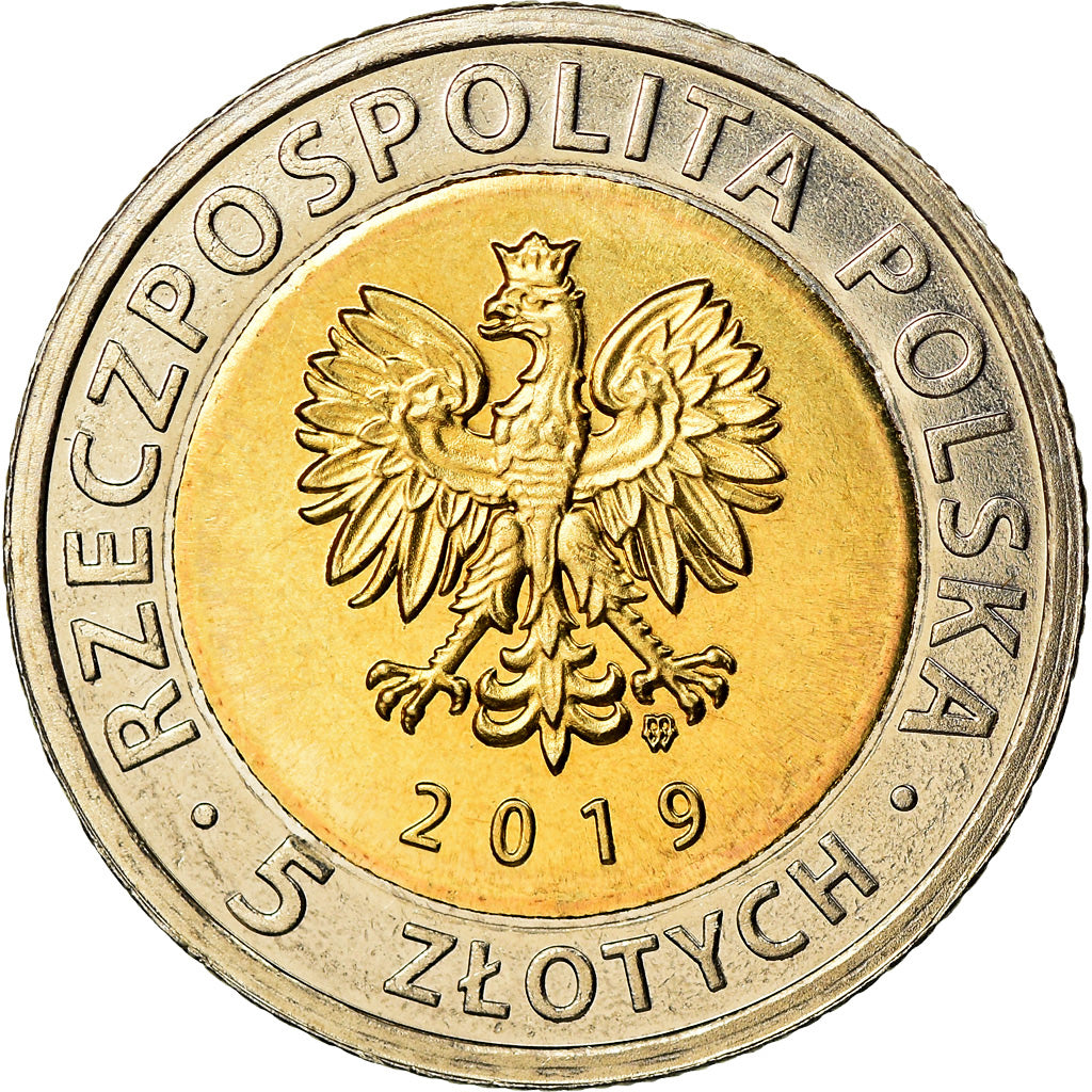 Monnaie, Pologne, 5 Zlotych, 2019, Warsaw, Monticule de la Libération, SPL
