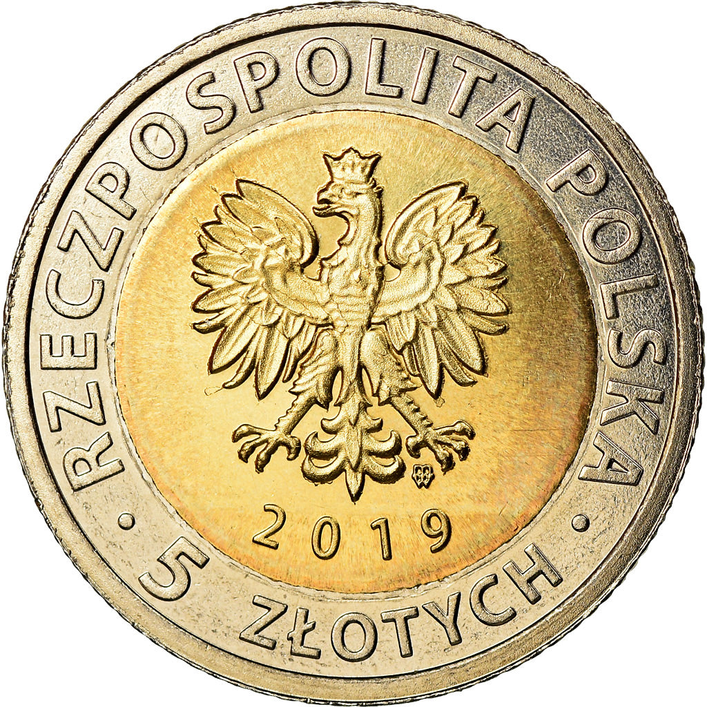 Coin, Poland, 5 Zlotych, 2019, Warsaw, Basilique de Frombork, MS(63)