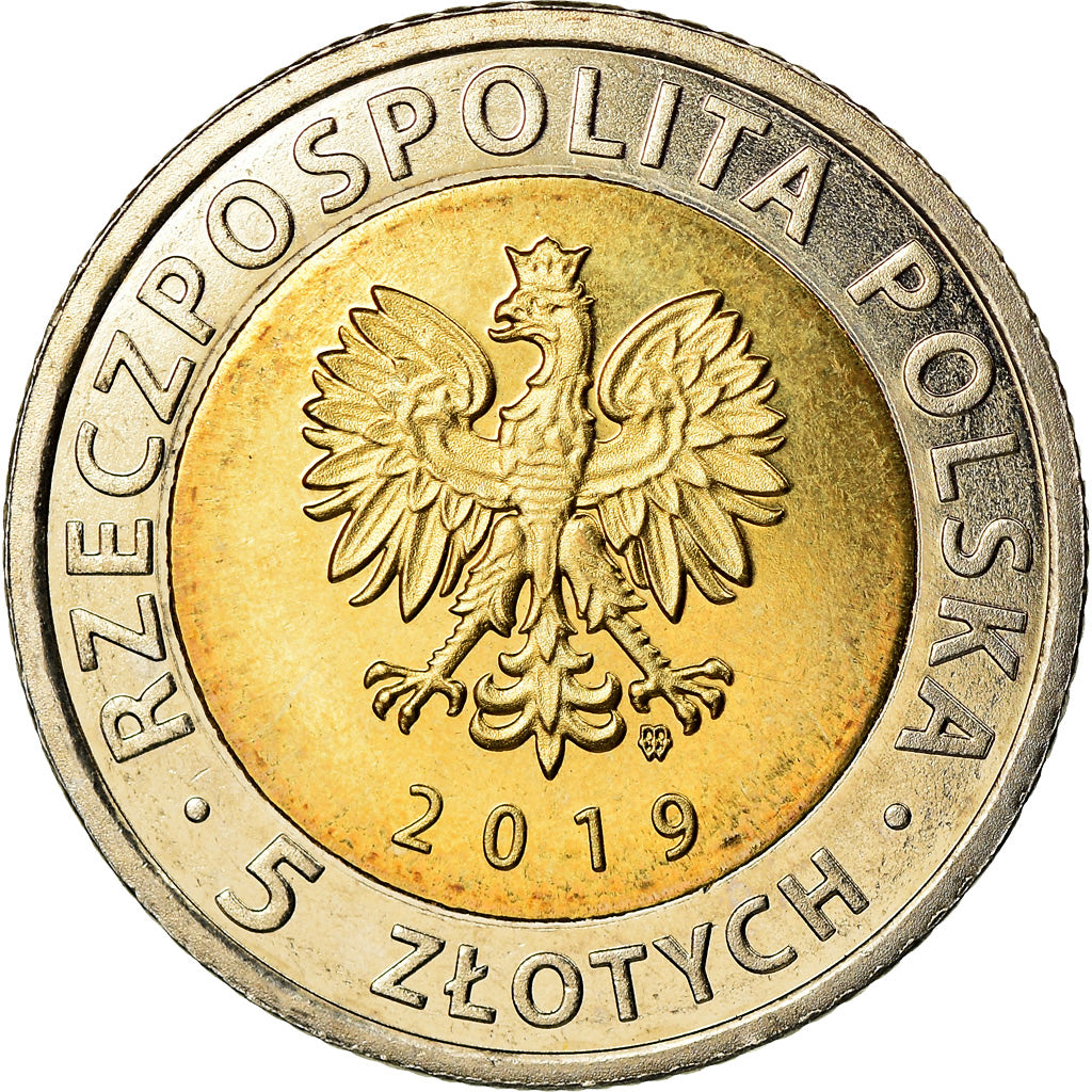 Coin, Poland, 5 Zlotych, 2019, Warsaw, Basilique de Frombork, MS(63)
