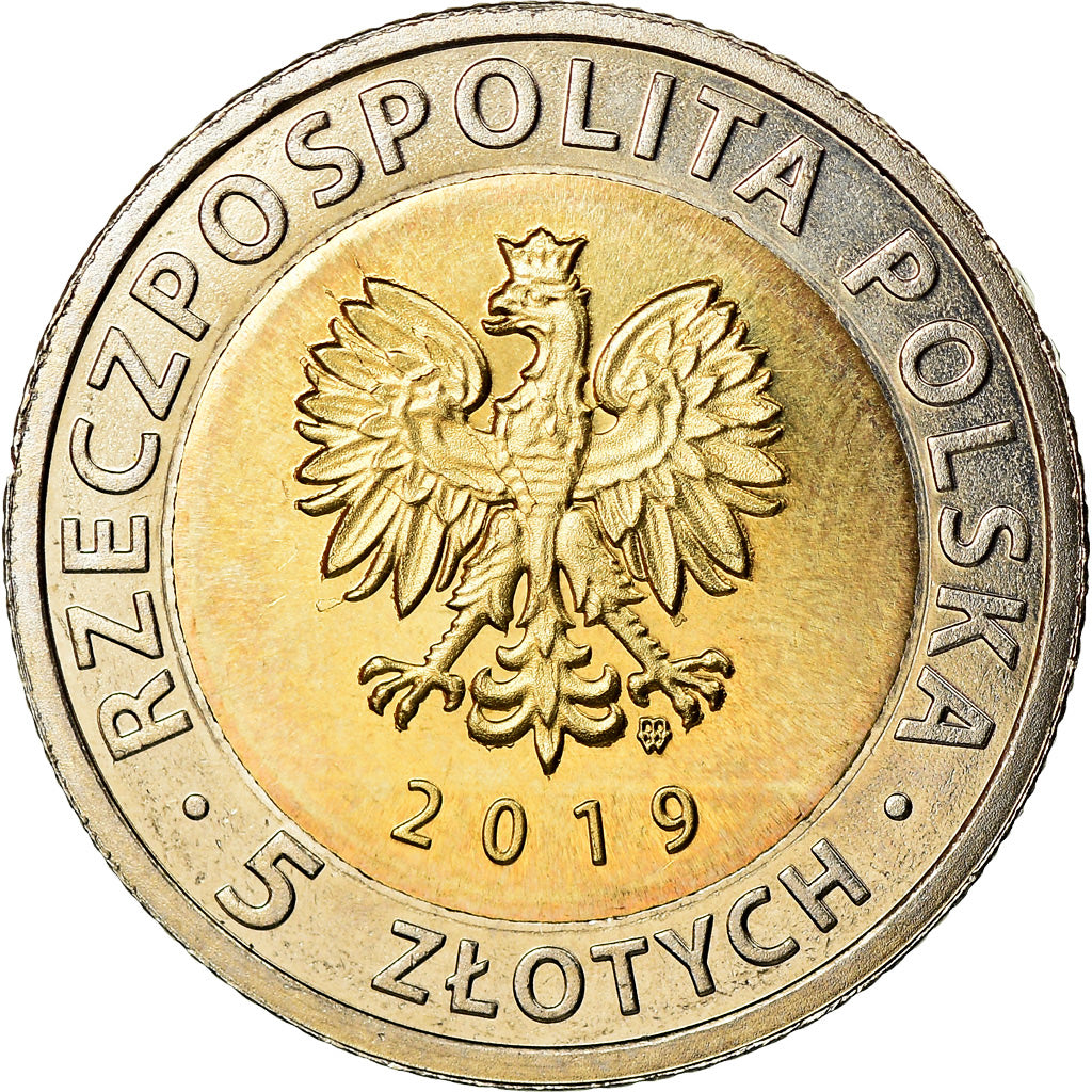 Coin, Poland, 5 Zlotych, 2019, Warsaw, Basilique de Frombork, MS(63)