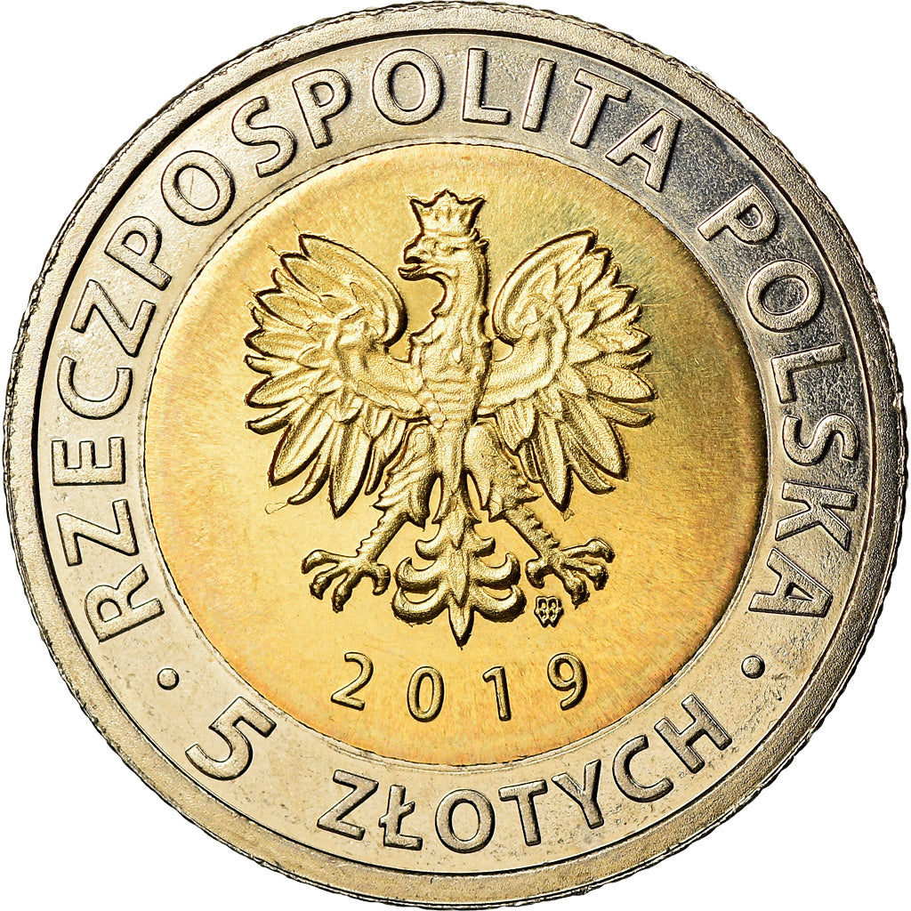 Coin, Poland, 5 Zlotych, 2019, Warsaw, Basilique de Frombork, MS(63)