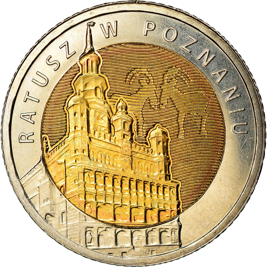 Monnaie, Pologne, 5 Zlotych, 2015, Warsaw, Poznan, SPL, Bi-Metallic