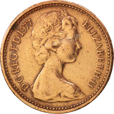 Great Britain, Elizabeth II, 1/2 New Penny, 1977, EF(40-45), Bronze, KM:914