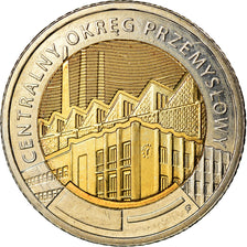 Moneta, Polonia, 5 Zlotych, 2017, Warsaw, Région industrielle, SPL
