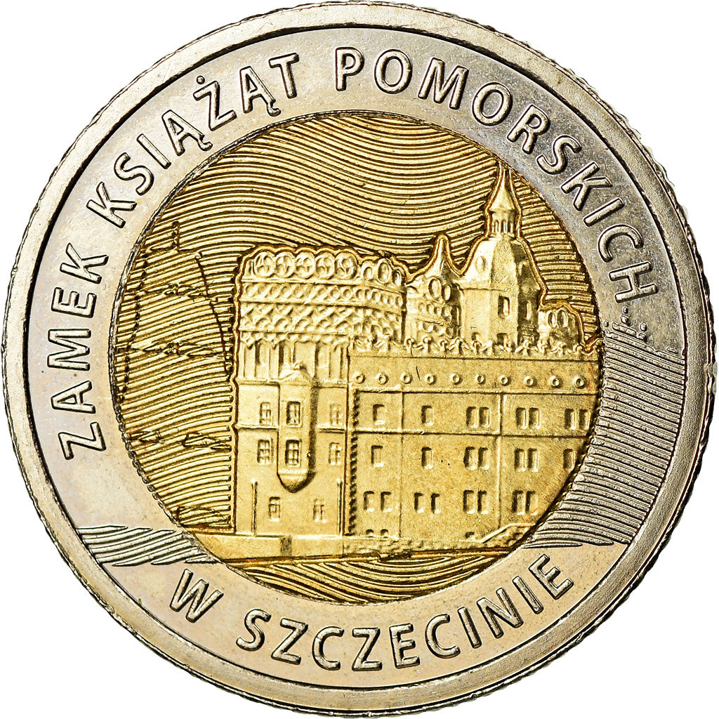 Monnaie, Pologne, 5 Zlotych, 2016, Warsaw, Château de Szczecin, SPL