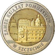 Monnaie, Pologne, 5 Zlotych, 2016, Warsaw, Château de Szczecin, SPL
