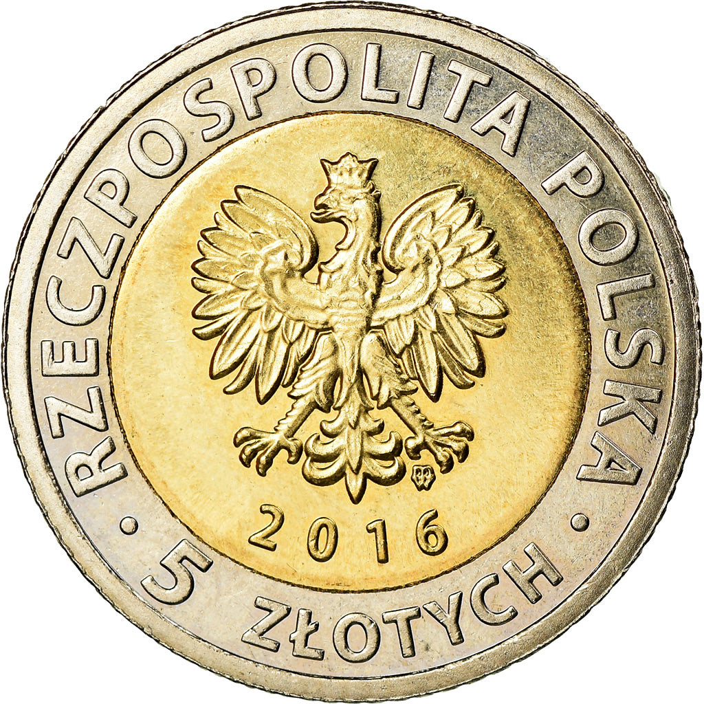Monnaie, Pologne, 5 Zlotych, 2016, Warsaw, Château de Szczecin, SPL
