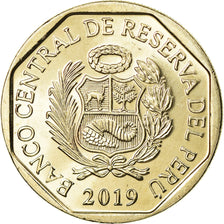Coin, Peru, Sol, 2019, Lima, Chat des Andes, MS(63), Nickel-brass
