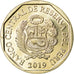 Coin, Peru, Sol, 2019, Lima, Chat des Andes, MS(63), Nickel-brass