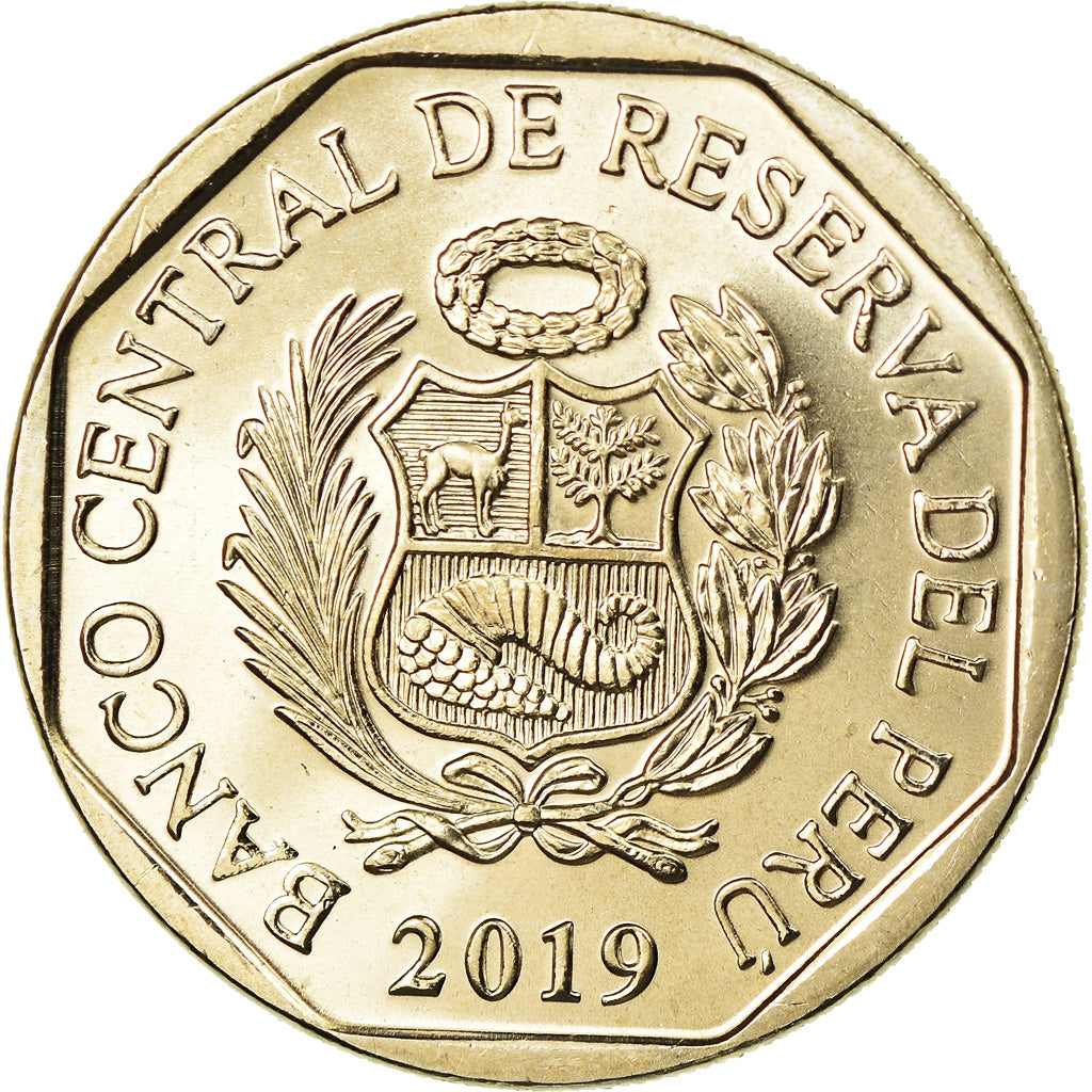Coin, Peru, Sol, 2019, Lima, Chat des Andes, MS(63), Nickel-brass