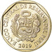 Coin, Peru, Sol, 2019, Lima, Chat des Andes, MS(63), Nickel-brass