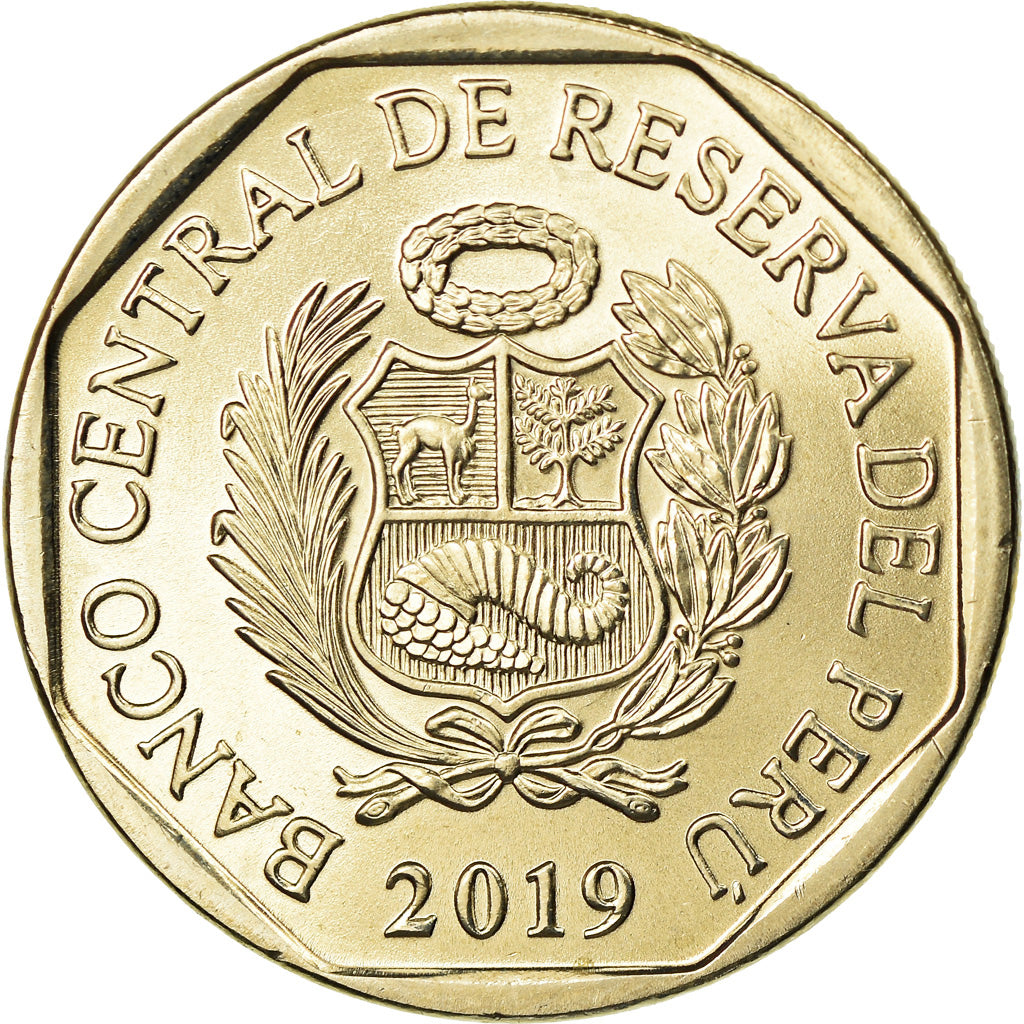 Coin, Peru, Sol, 2019, Lima, Grenouille du Titicaca, MS(63), Nickel-brass