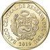 Coin, Peru, Sol, 2019, Lima, Grenouille du Titicaca, MS(63), Nickel-brass