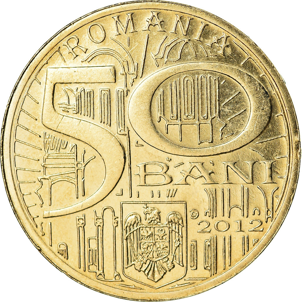 Coin, Romania, 50 Bani, 2012, Neagoe Basarab, MS(63), Nickel-brass, KM:287