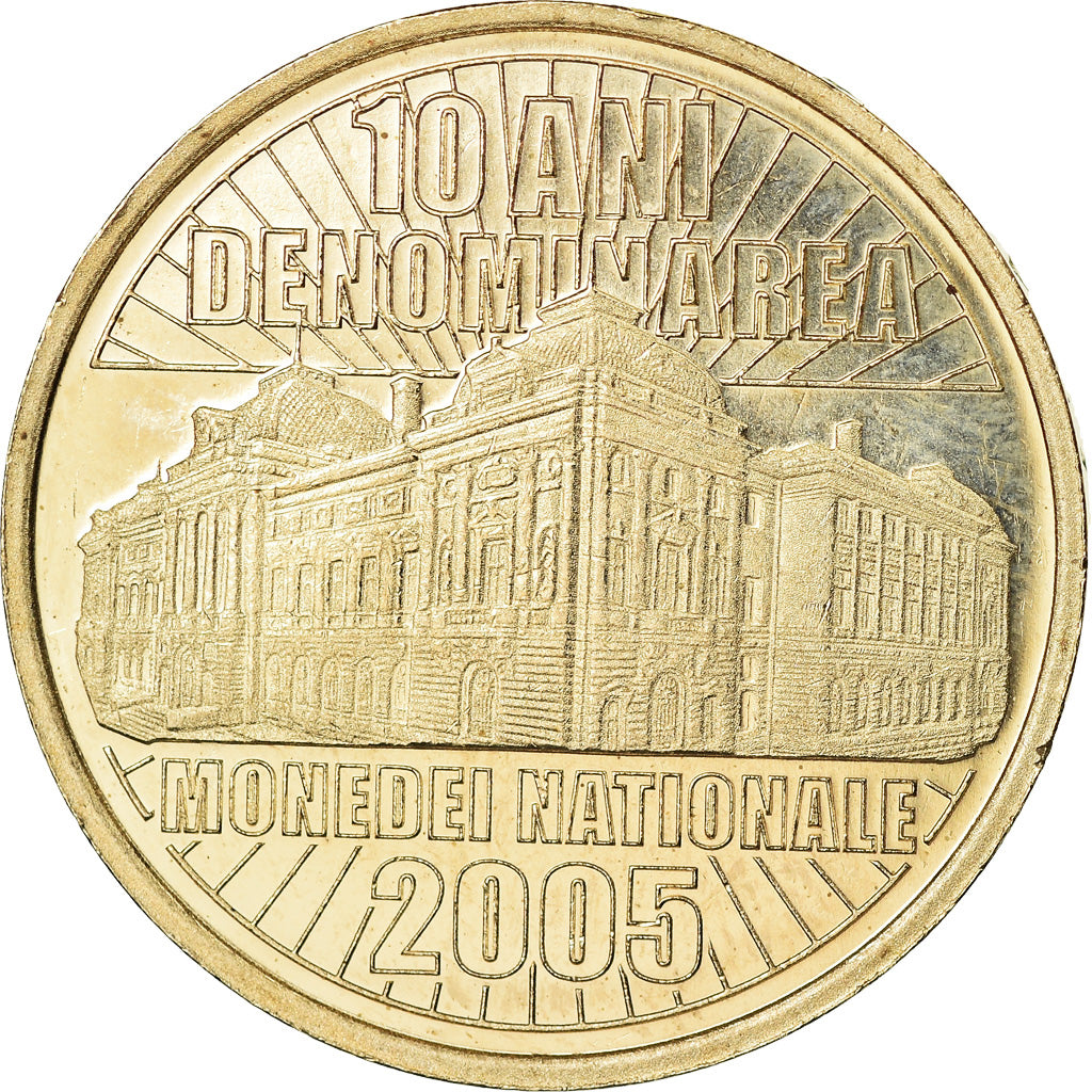 Moneda, Rumanía, 50 Bani, 2015, Nouveau Leu, SC, Níquel - latón