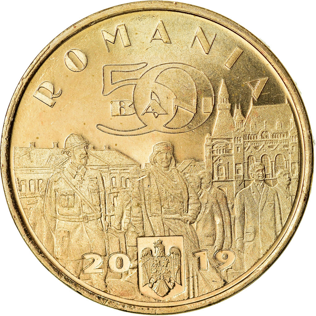Moneta, Romania, 50 Bani, 2019, Ferdinand 1er, SPL, Nichel-ottone