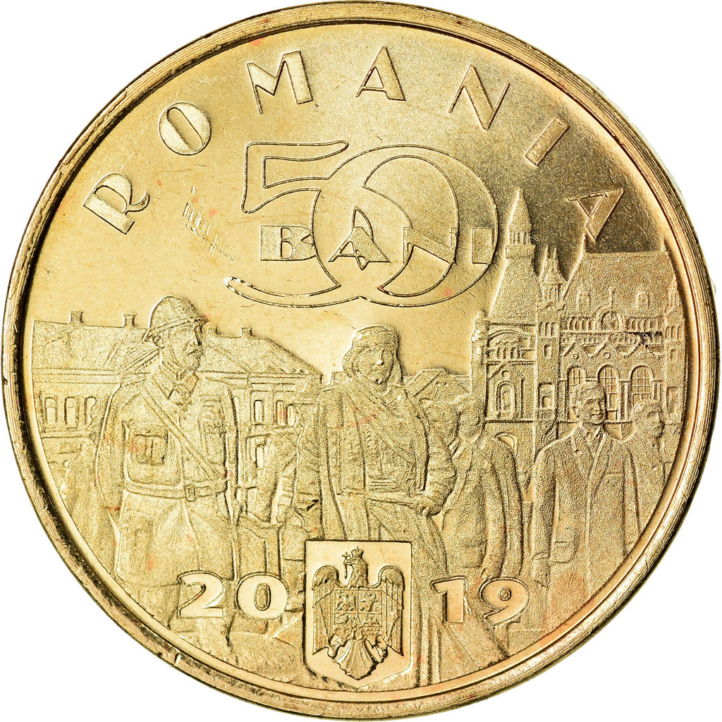 Moneta, Romania, 50 Bani, 2019, Ferdinand 1er, SPL, Nichel-ottone