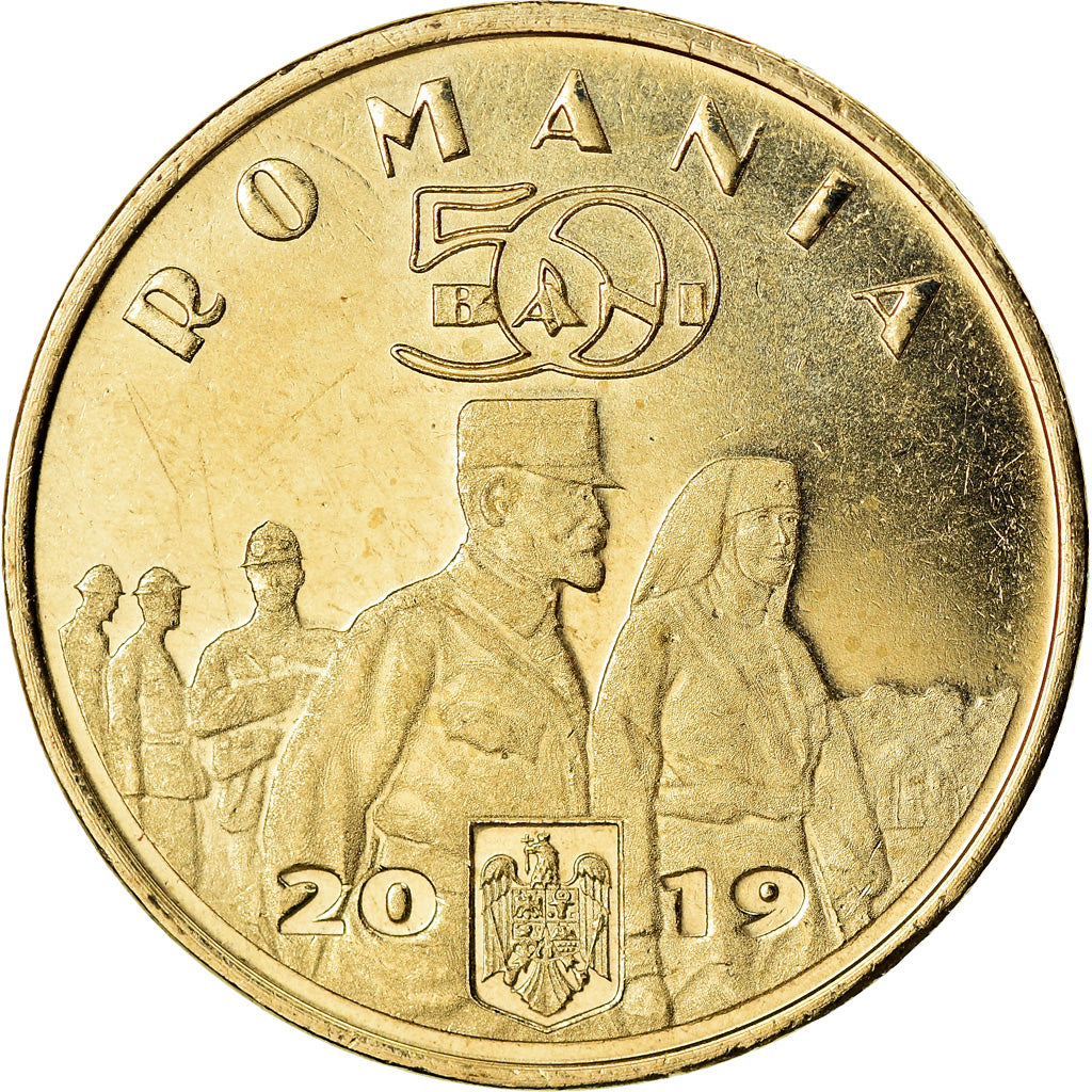 Moneda, Rumanía, 50 Bani, 2019, Reine Maria, SC, Níquel - latón