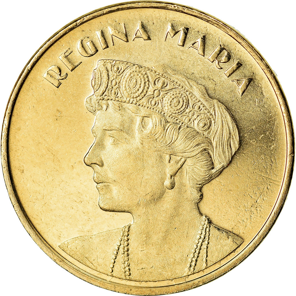 Coin, Romania, 50 Bani, 2019, Reine Maria, MS(63), Nickel-brass