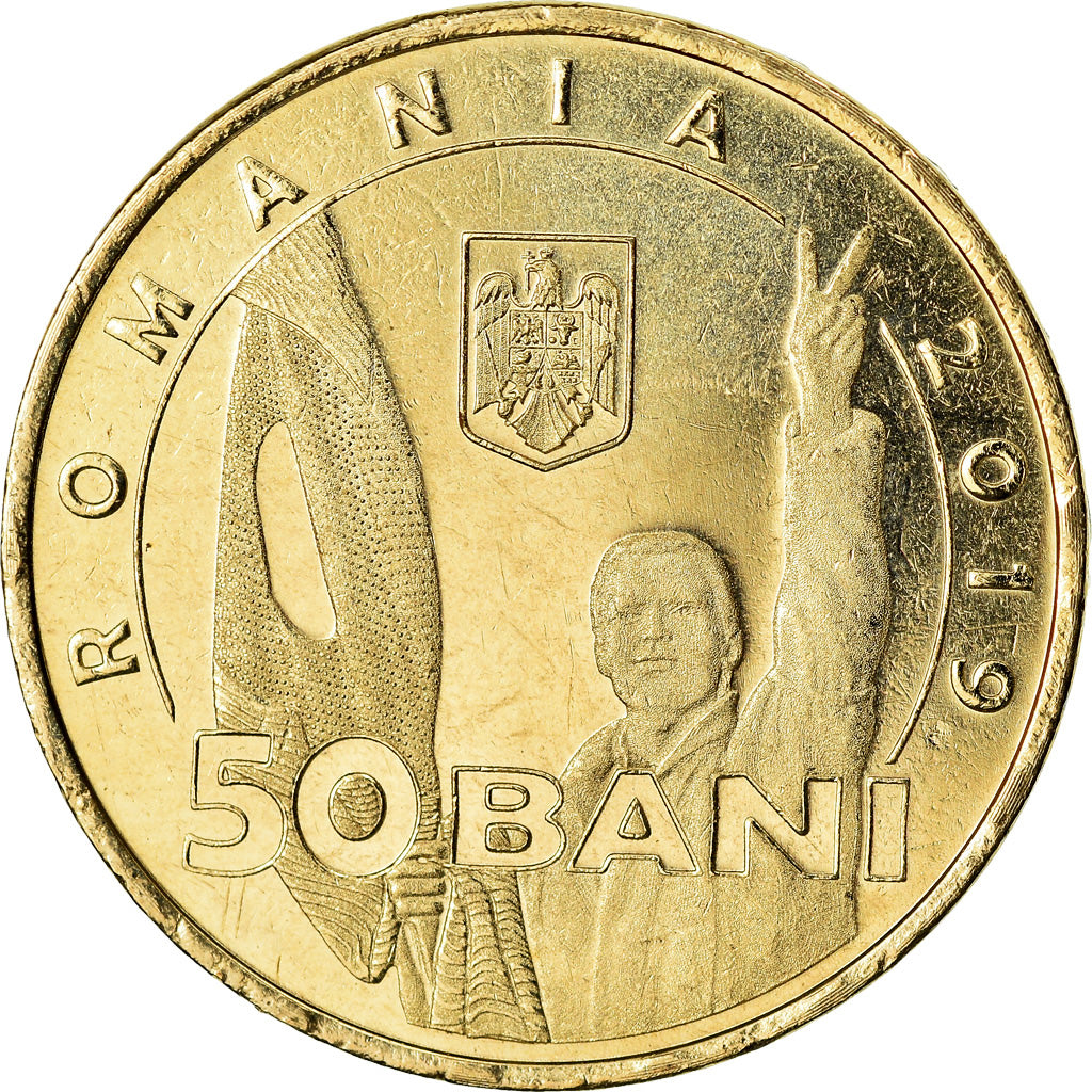 Coin, Romania, 50 Bani, 2019, Révolution de Décembre 1989, MS(63)