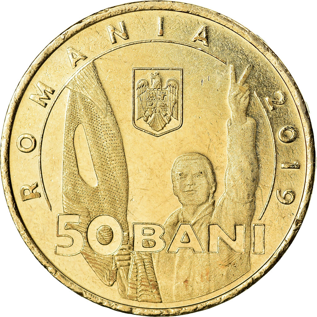 Coin, Romania, 50 Bani, 2019, Révolution de Décembre 1989, MS(63)