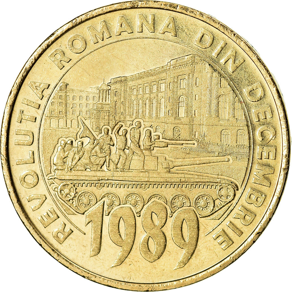 Coin, Romania, 50 Bani, 2019, Révolution de Décembre 1989, MS(63)