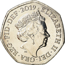 Monnaie, Grande-Bretagne, 50 Pence, 2019, Sherlock Holmes, SPL, Cupro-nickel