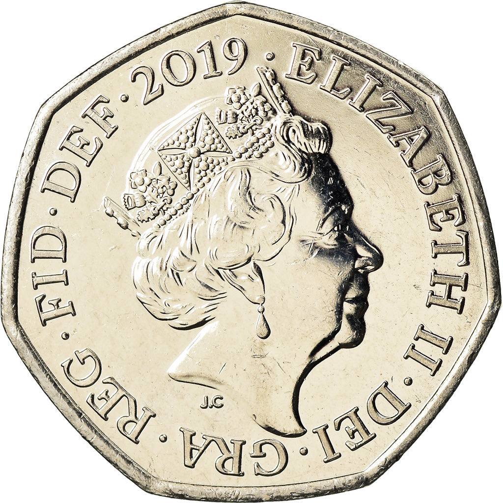 Münze, Großbritannien, 50 Pence, 2019, Sherlock Holmes, UNZ, Cupro-nickel