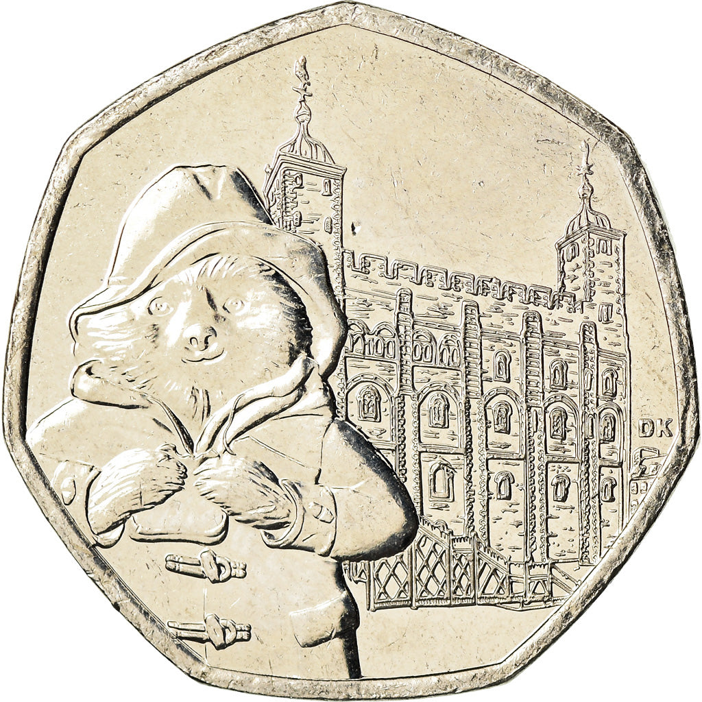 Coin, Great Britain, 50 Pence, 2019, Paddington - Tour de Londres, MS(63)