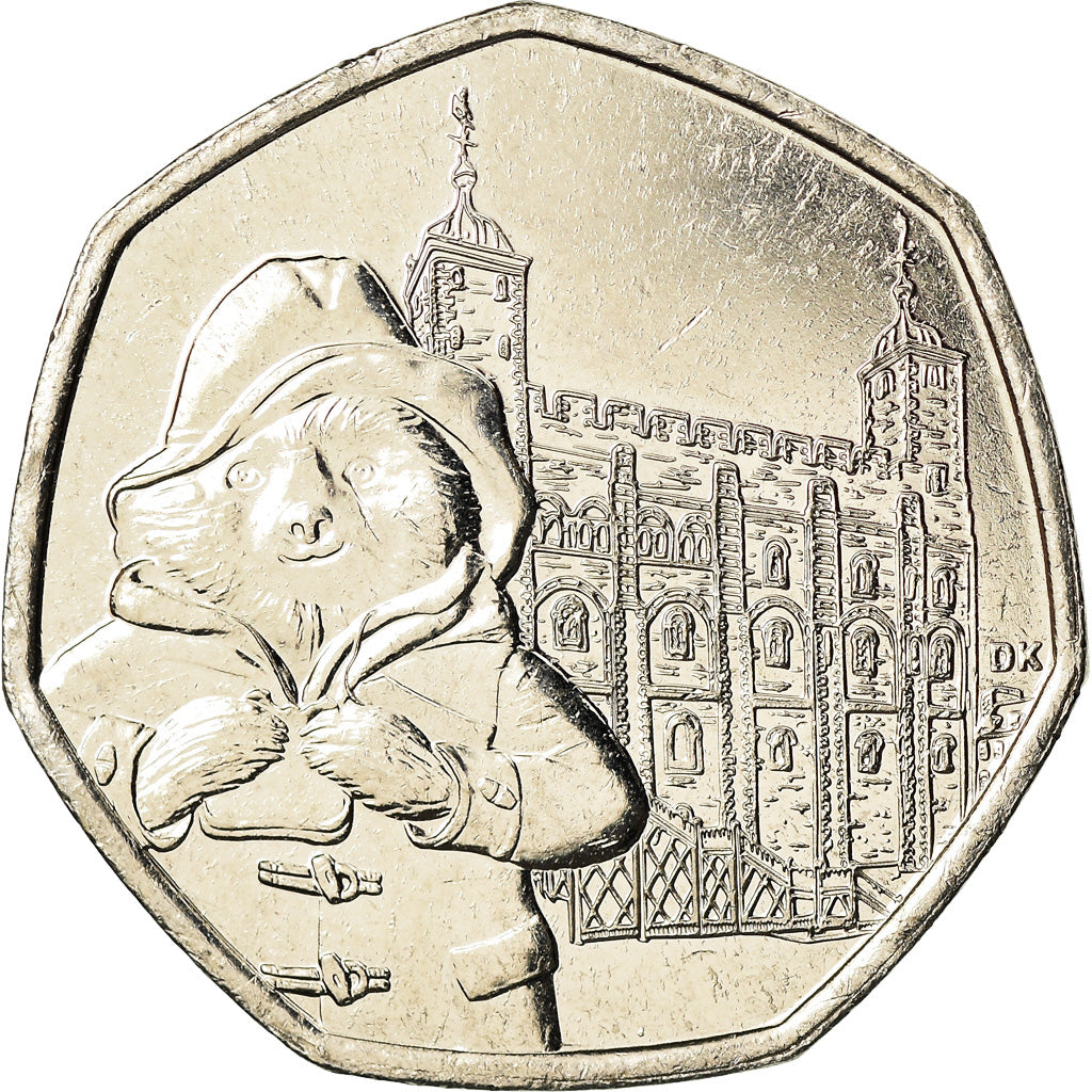 Coin, Great Britain, 50 Pence, 2019, Paddington - Tour de Londres, MS(63)