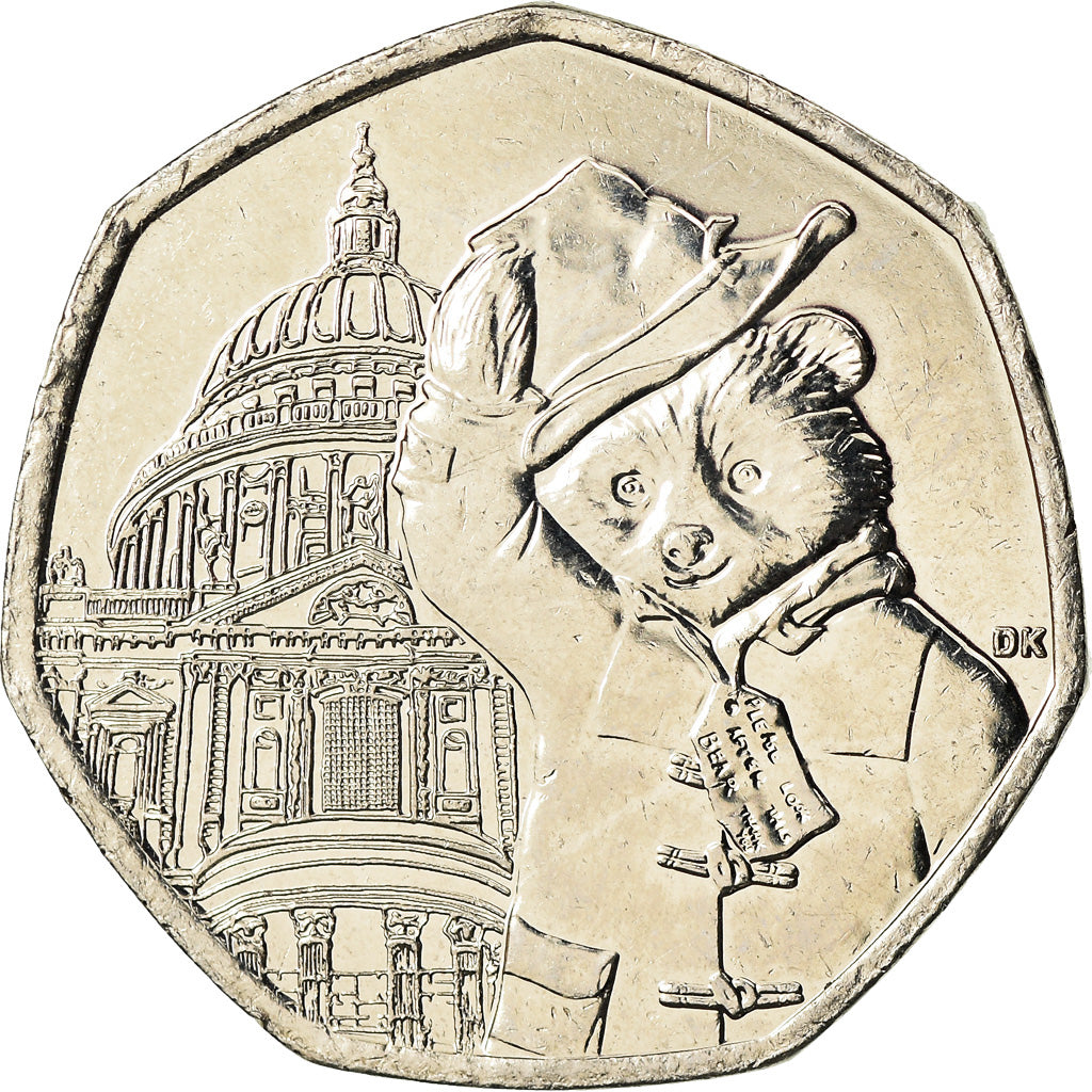 Coin, Great Britain, 50 Pence, 2019, Paddington - Cathédrale Saint Paul