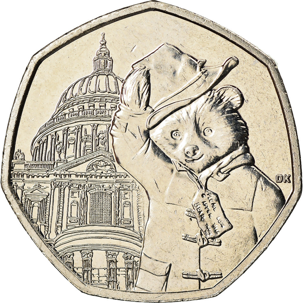 Monnaie, Grande-Bretagne, 50 Pence, 2019, Paddington - Cathédrale Saint Paul