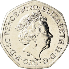 Moneda, Gran Bretaña, 50 Pence, 2020, Brexit, SC, Cuproníquel