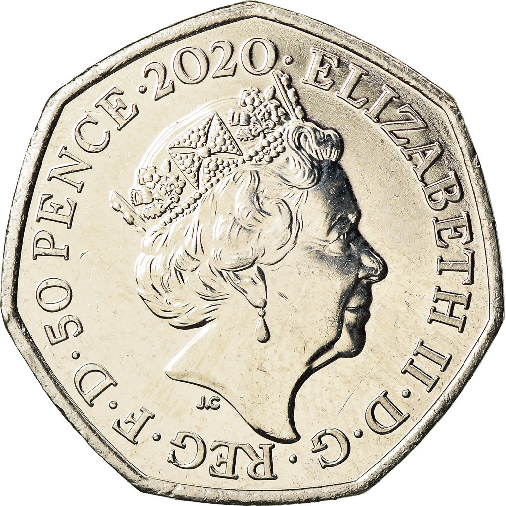 Coin, Great Britain, 50 Pence, 2020, Brexit, MS(63), Cupro-nickel