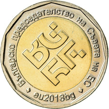 Monnaie, Bulgarie, 2 Leva, 2018, Présidence de l'Union Européenne, SPL