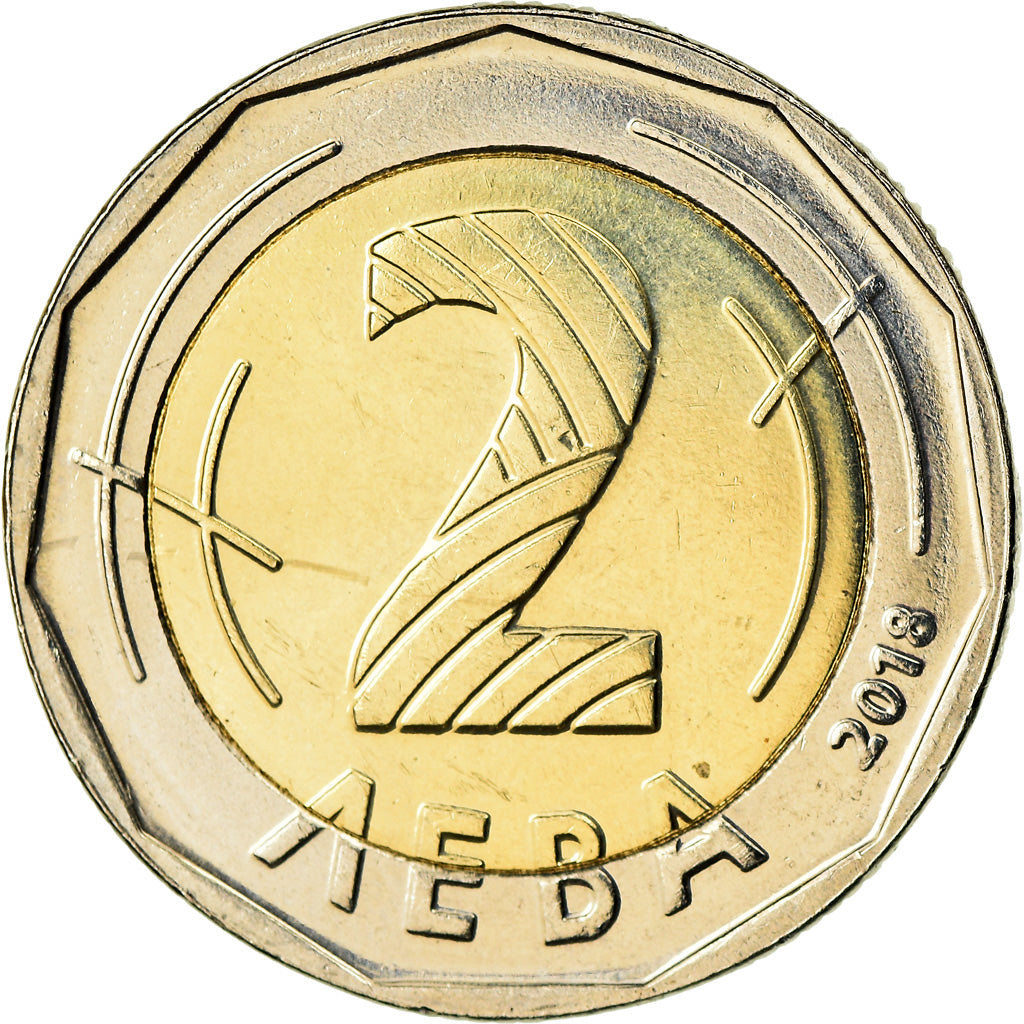 Monnaie, Bulgarie, 2 Leva, 2018, Présidence de l'Union Européenne, SPL