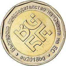Moneta, Bulgaria, 2 Leva, 2018, Présidence de l'Union Européenne, SPL